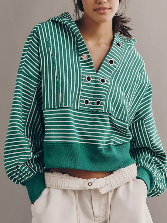 Pilcro Sweaters - BNWT PILCRO COTTON GROMMET HOODED SWEATSHIRT